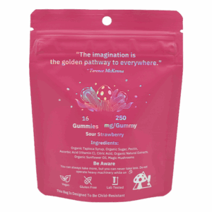 MycroChips Premium Magic Gummies - Sour Strawberry - Back