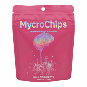MycroChips Premium Magic Gummies - Sour Strawberry - Front