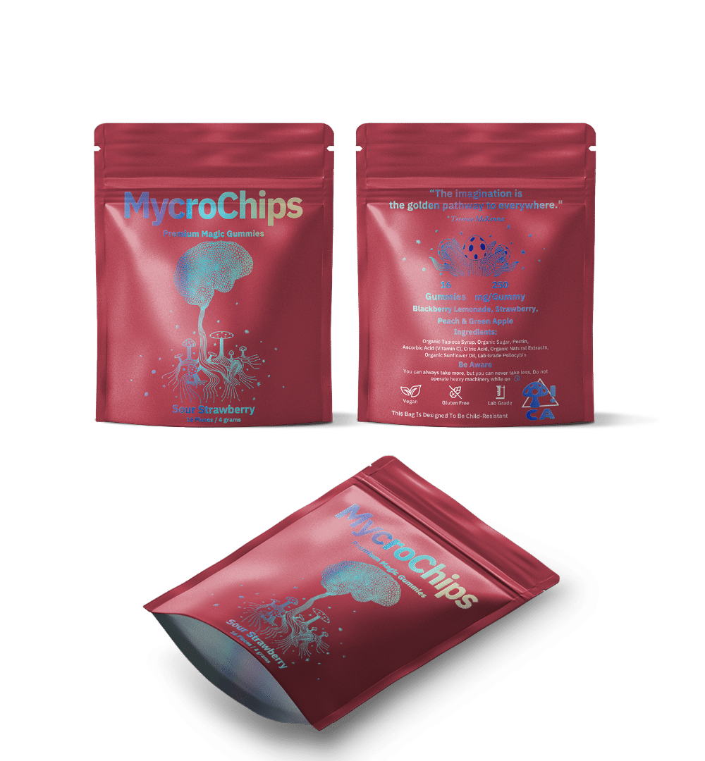MycroChips Premium Magic Gummies - Sour Strawberry